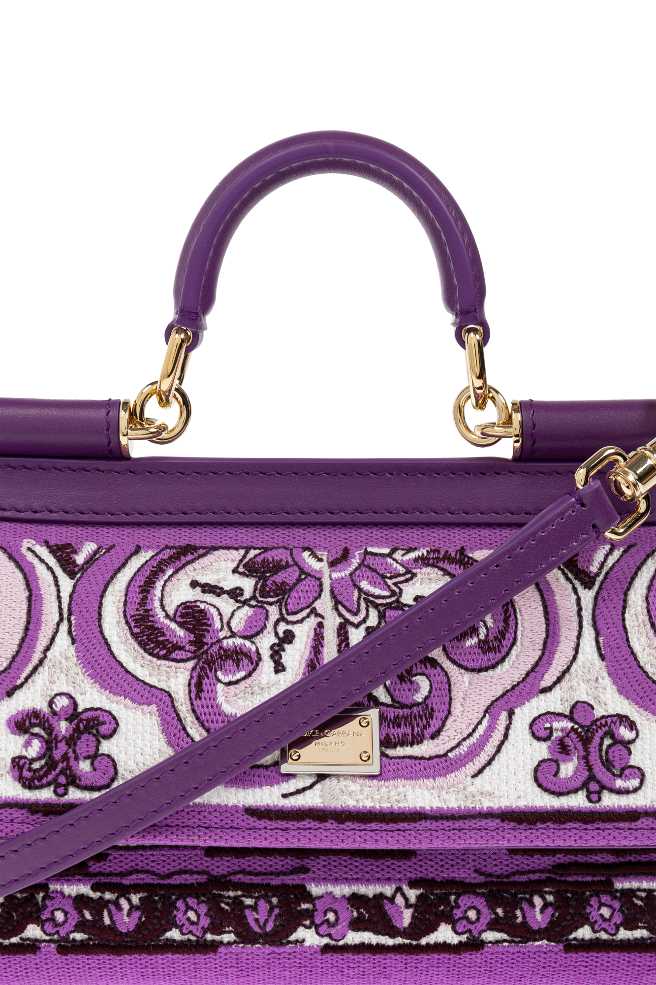 Purple Handbag `Sicily Small` Dolce & Gabbana - Vitkac AS